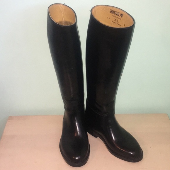 Aigle Shoes - Aigle Coupe Saumur Rubber Paddock Riding Boots size XL 37